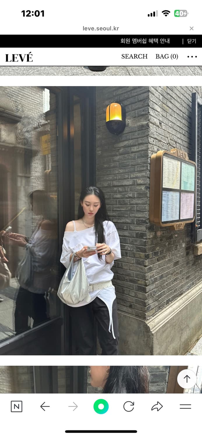 르에브[제작] 포켓 원숄더 탑 상품이미지3