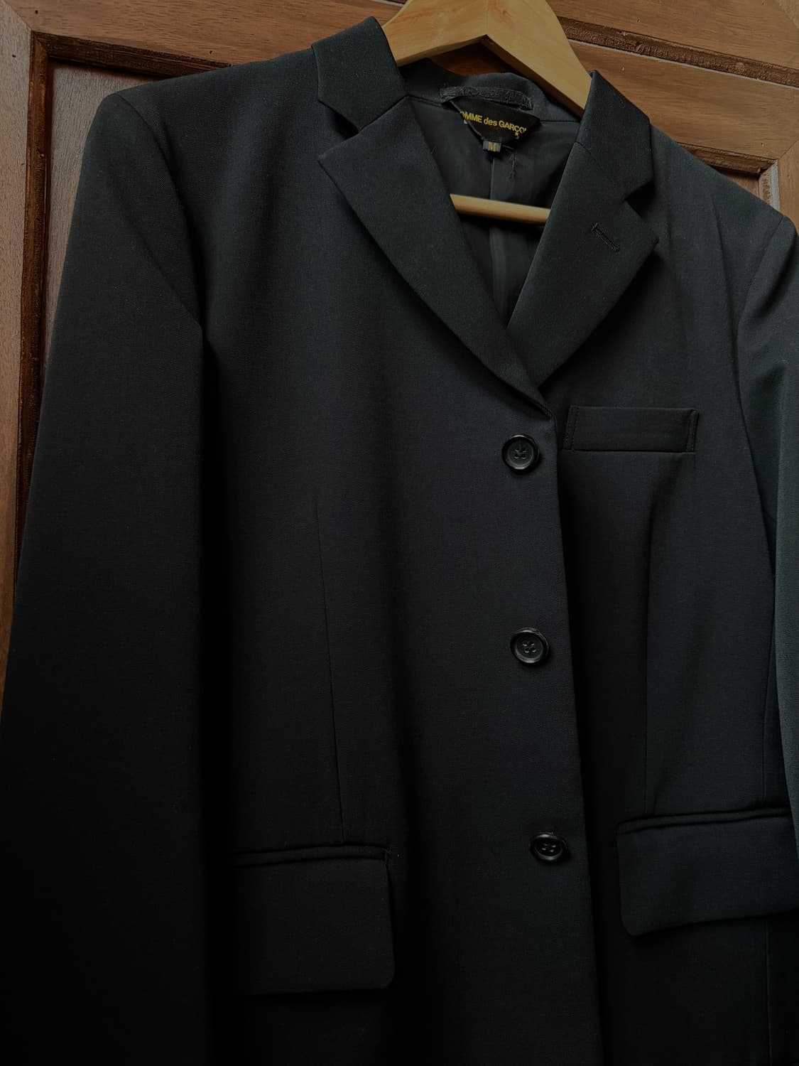 comme des garcons 컷아웃 리본 디테일 코트 상품이미지2