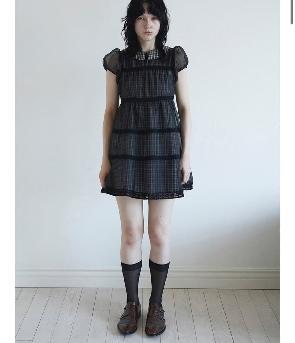 [새상품] dared 데어드 BABYDOLL DRESS IN BLACK 상품이미지3