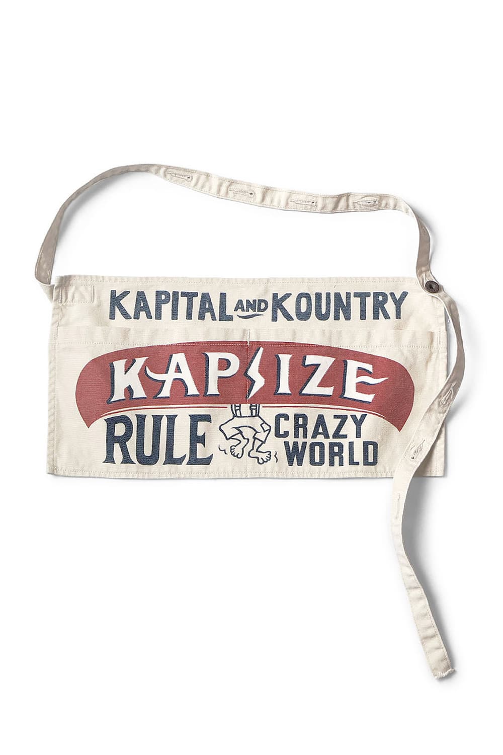 캐피탈 캔버스 쇼츠 에이프런 캡사이즈 룰 레드 상품이미지1