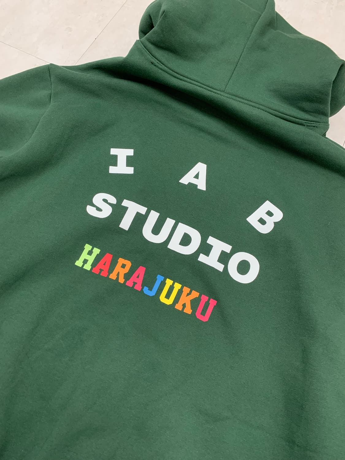 lab studio 그린 후드티 상품이미지3