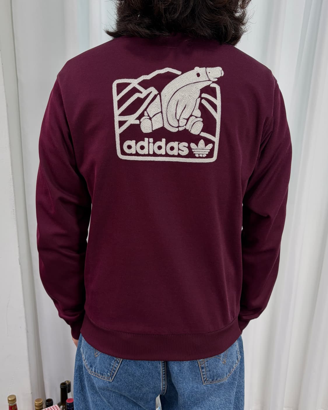 [XL]아디다스 윈터베어 버건디 트랙탑 져지 상품이미지1