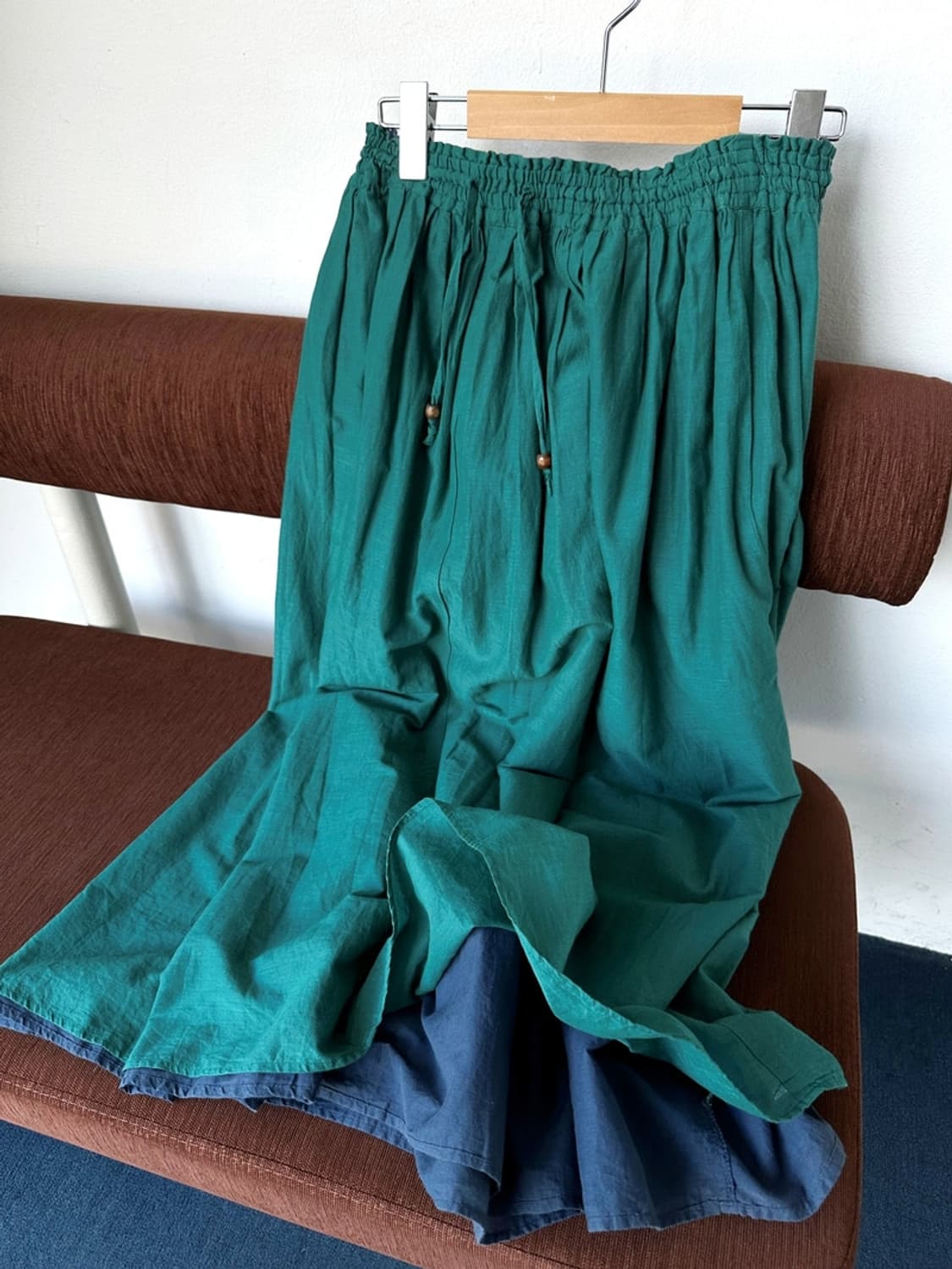 Natural cotton layer wide skirt 상품이미지1