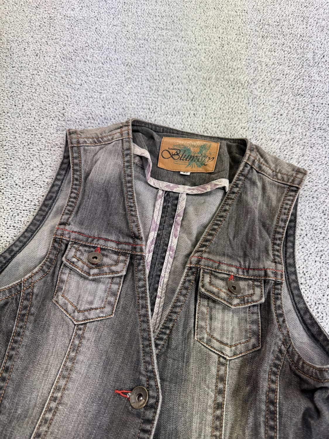 웨스턴 데님 조끼 상품이미지7