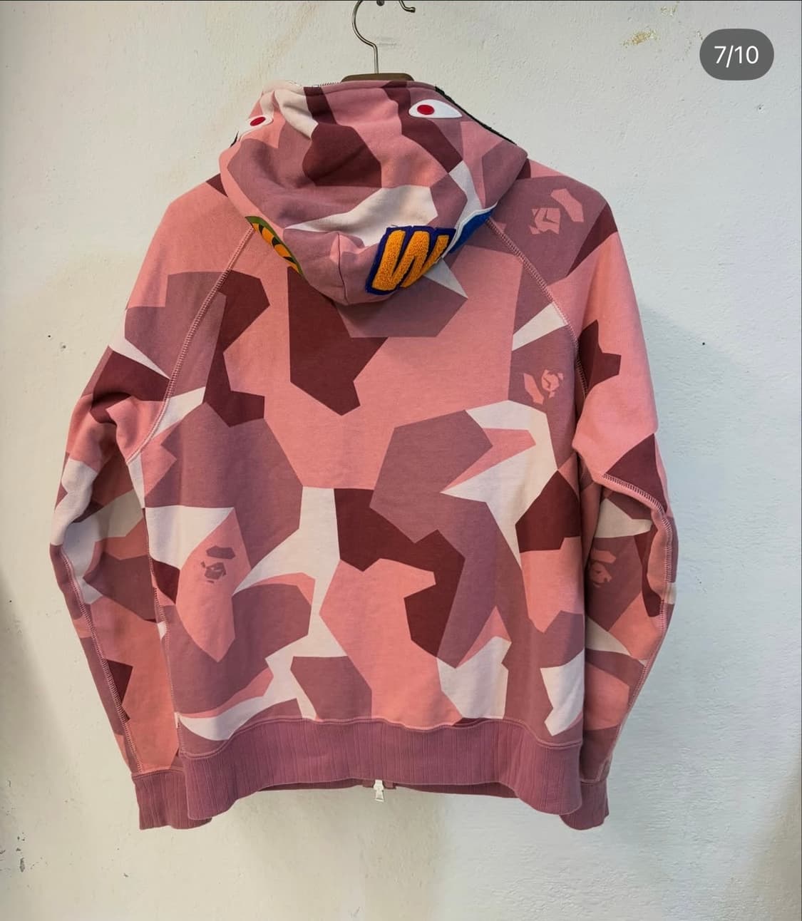 베이프 딸기우유 샤크 후드 상품이미지7