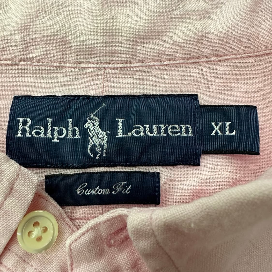 Polo 폴로랄프로렌 핑크 린넨 솔리드 셔츠  상품이미지6