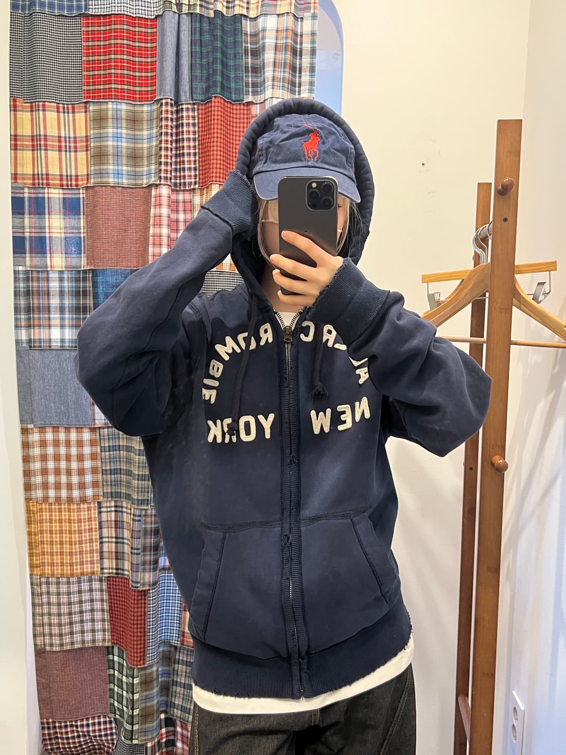 아베크롬비 네이비 후드집업 상품이미지3