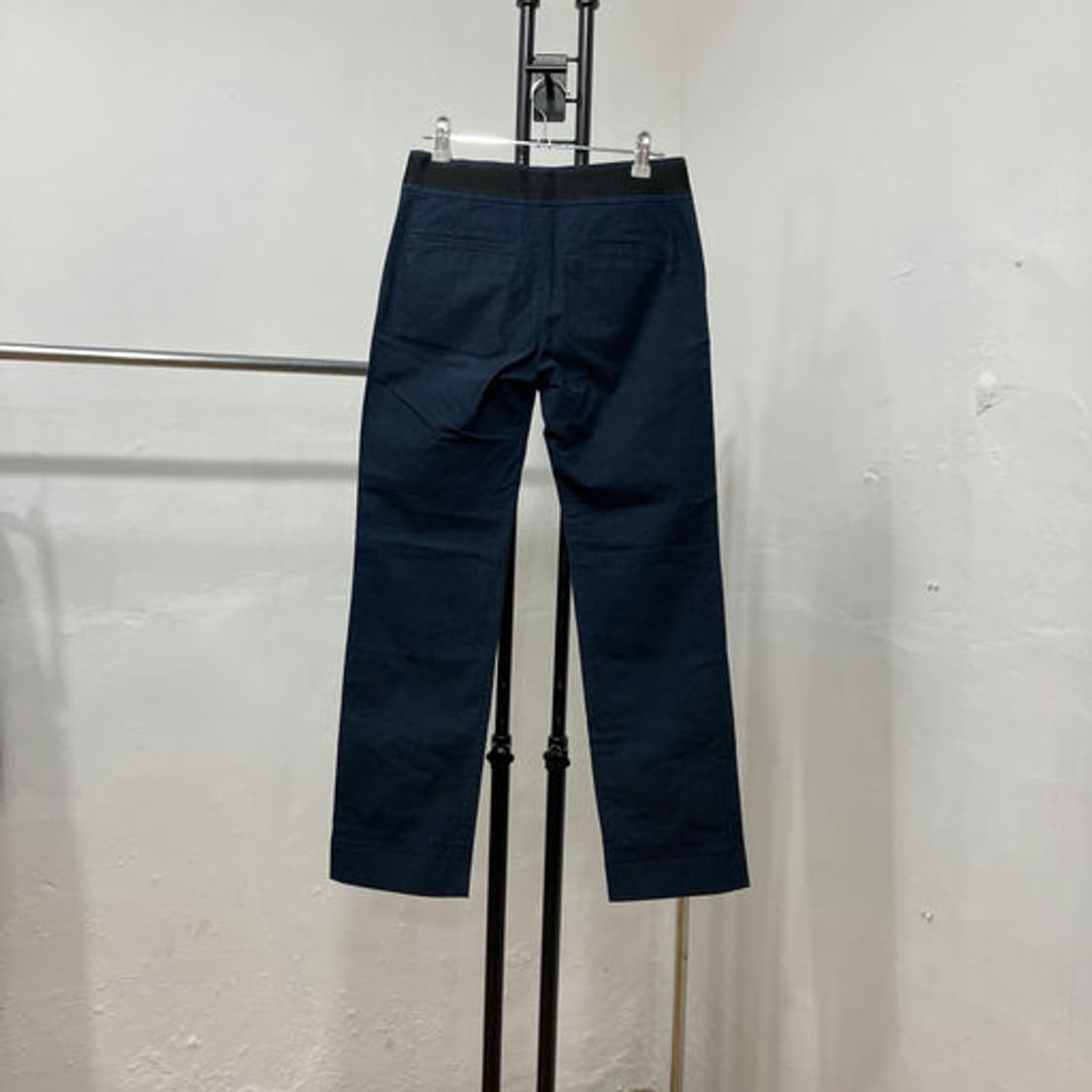 발렌시아가(Balenciaga) 미니멀 시크 네이비 스키니 코튼 팬츠 상품이미지2