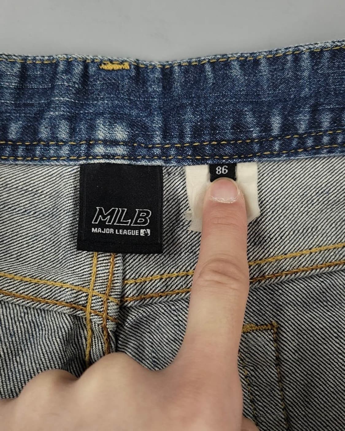 MLB 엠엘비 워싱 스트레이트 중청 데님 34 상품이미지8