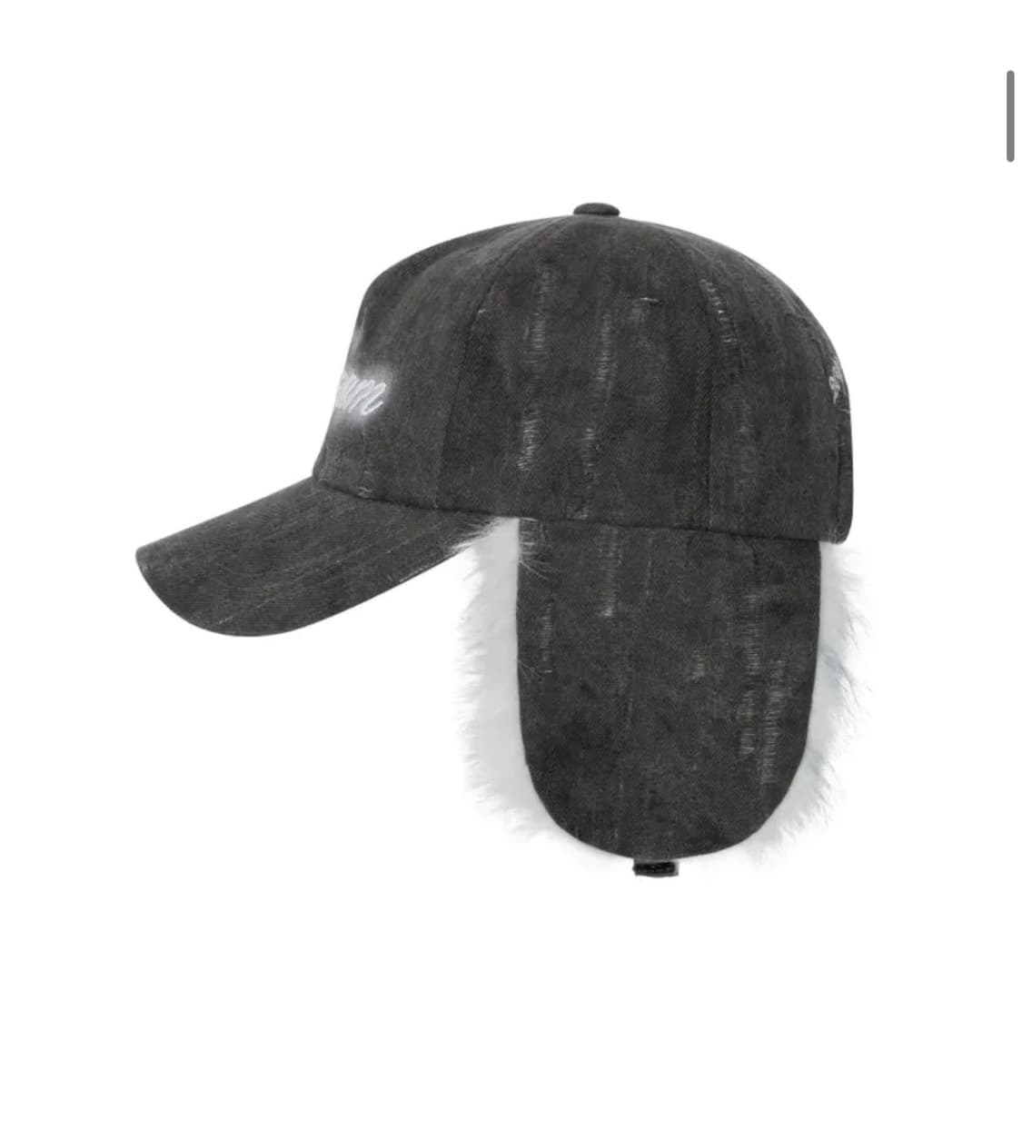 DREAM FAUX FUR CAP EARFLAP CAP (DENIM) 상품이미지4