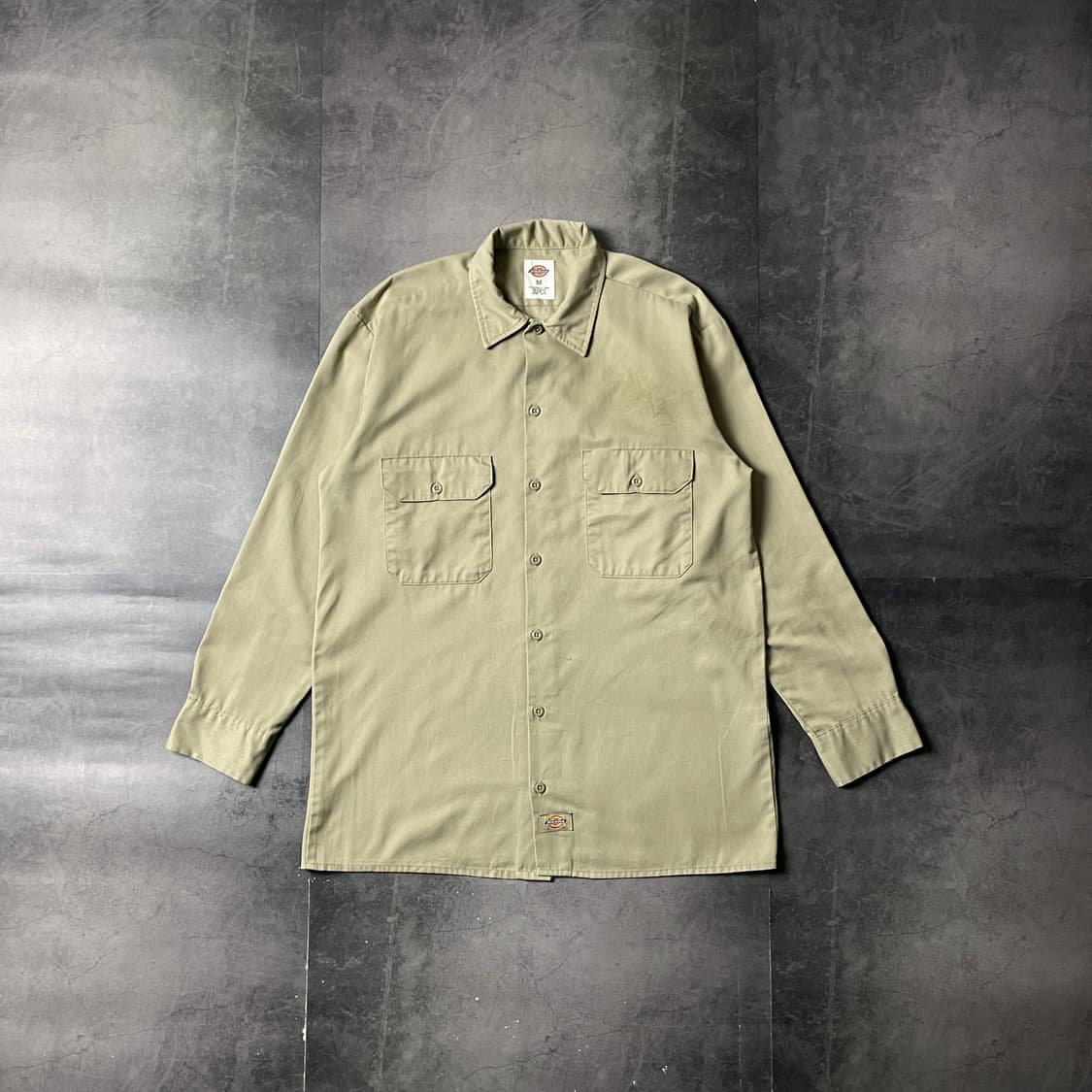 DICKIES 디키즈 빈티지 베이지 플랩포켓 워크 셔츠 A00798 상품이미지1