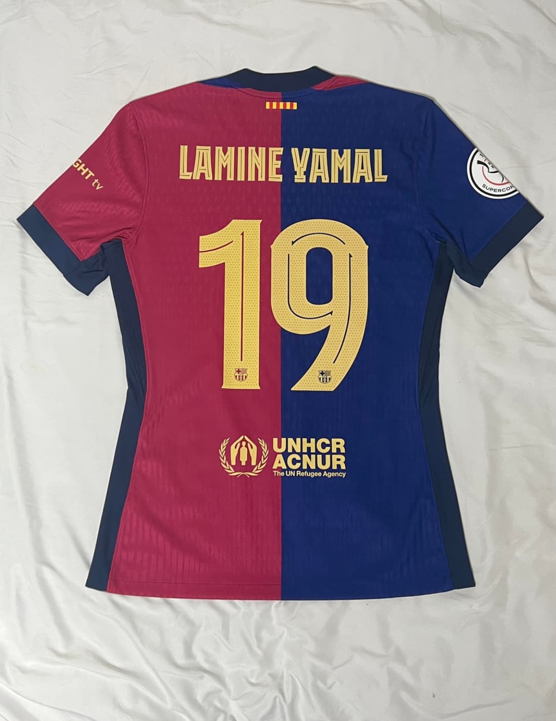24-25 라민야말 매치이슈드 바르셀로나 수페르코파 파이널 지급 유니폼M 상품이미지2