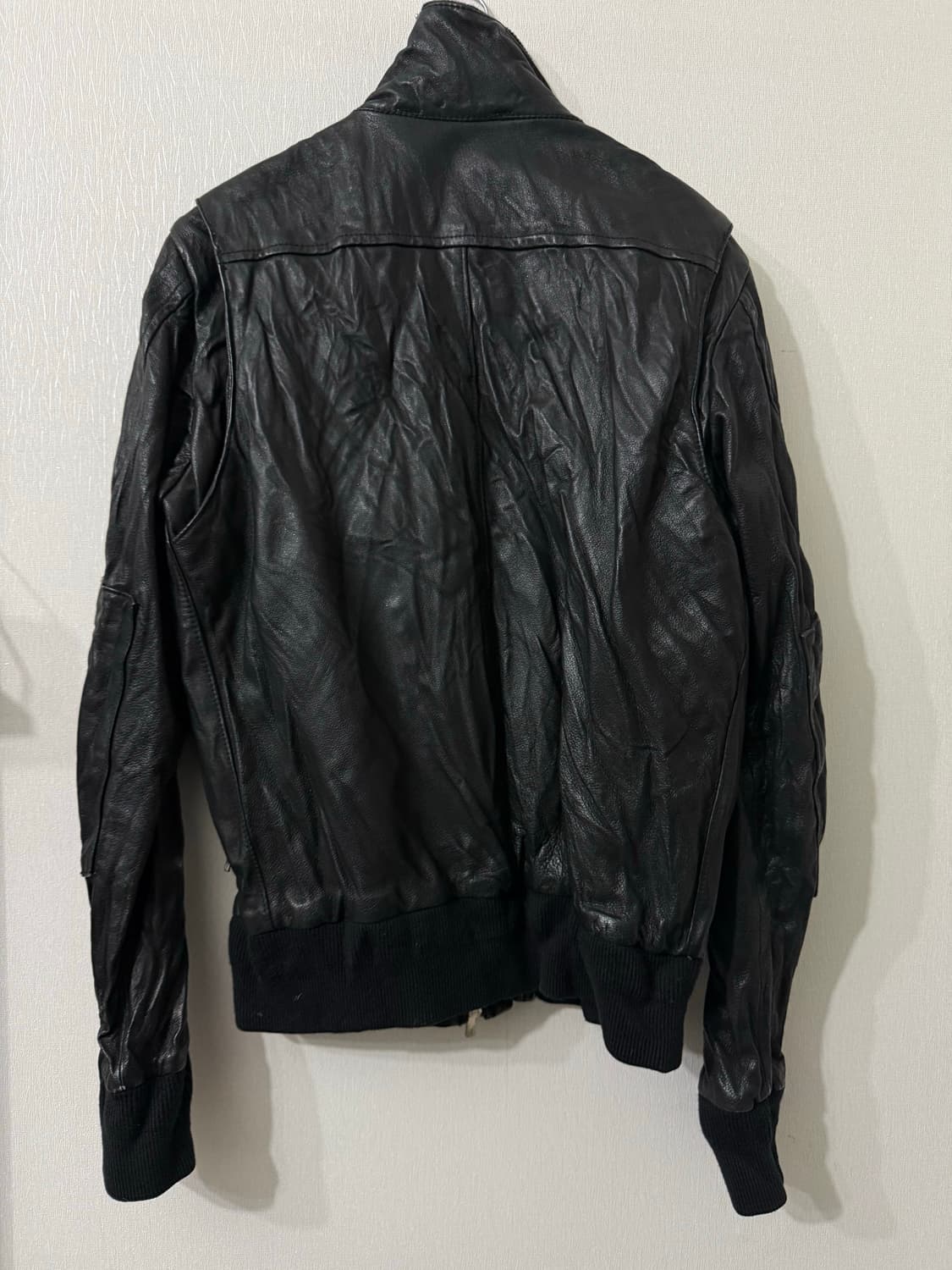 [L] tassstandard 크링클 레더자켓 상품이미지4