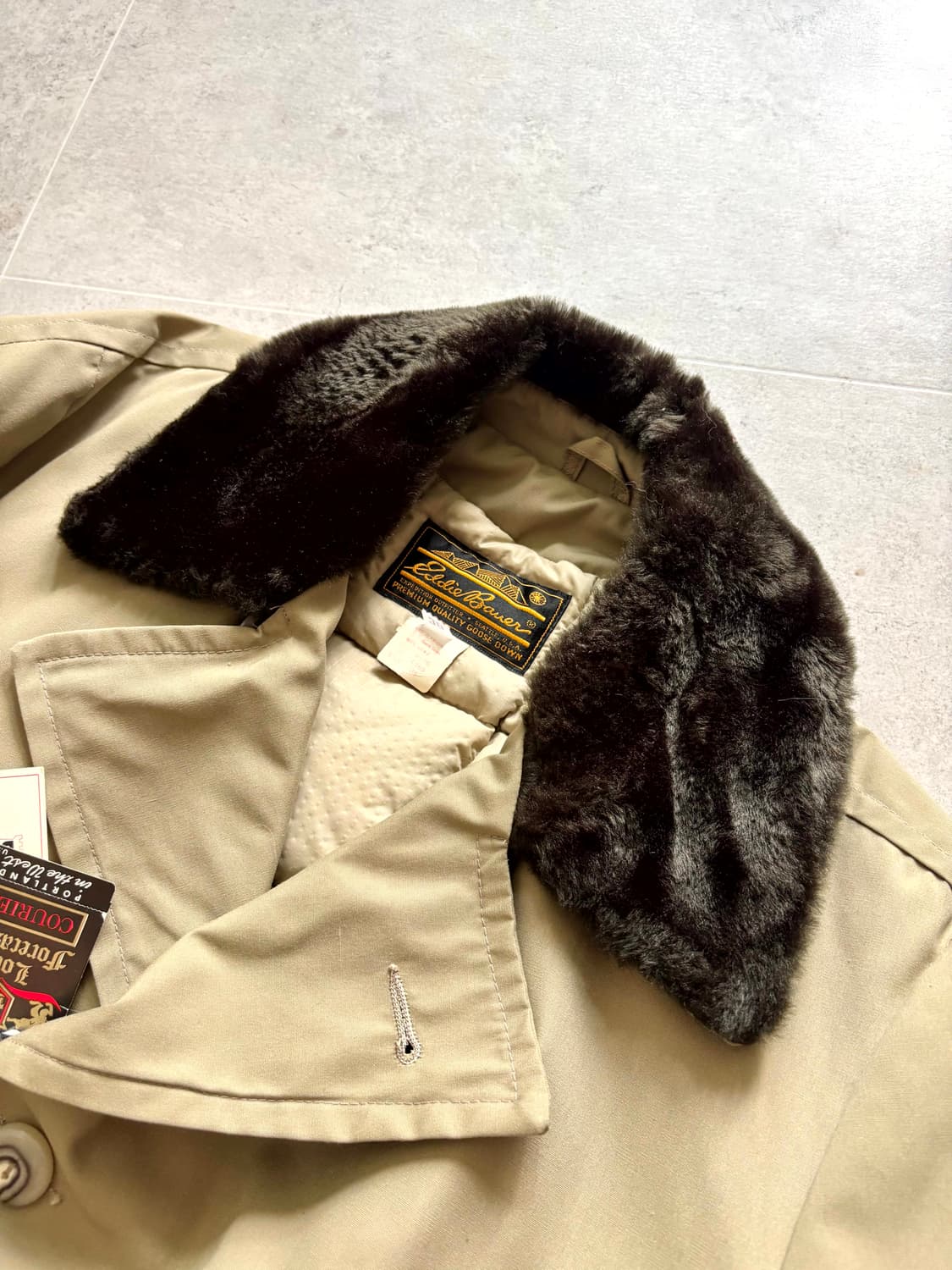 70's 에디 바우어 구스 다운 라이닝 카 코트 38 데드스탁 상품이미지9