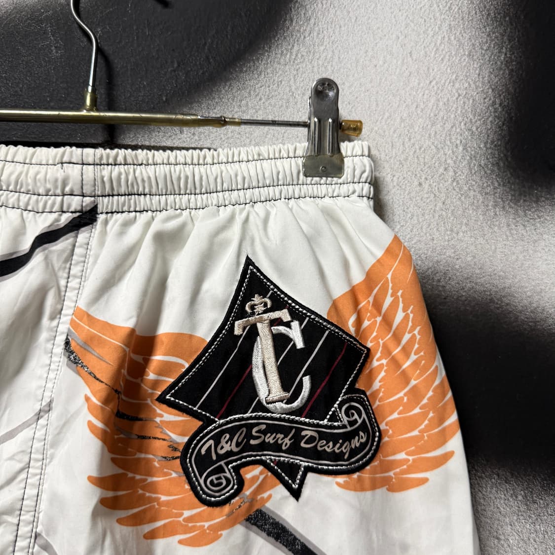 T&C Surf 자수 , 프린팅 디테일 나일론 와이드 카고 쇼트 팬츠 상품이미지6