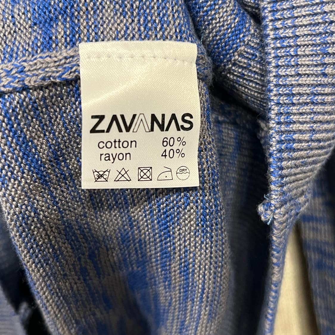 [택달린 새상품] 자바나스 라운드 니트 L 블루그레이 상품이미지5