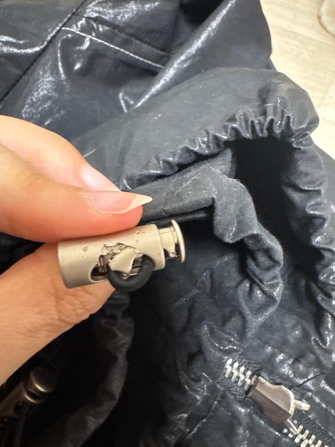 마땡킴 로고 코팅 점퍼 상품이미지4