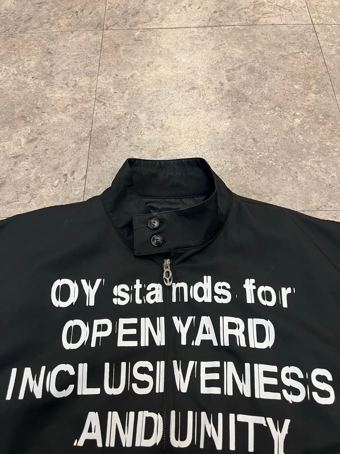 오와이 OY 센스 해링턴 자켓 블랙 #csz2210 상품이미지5