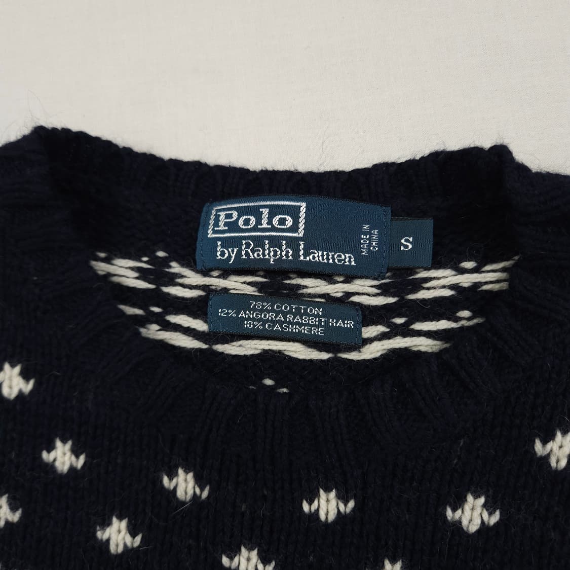 S(90) 폴로 랄프로렌 성조기 코위찬 니트 상품이미지3