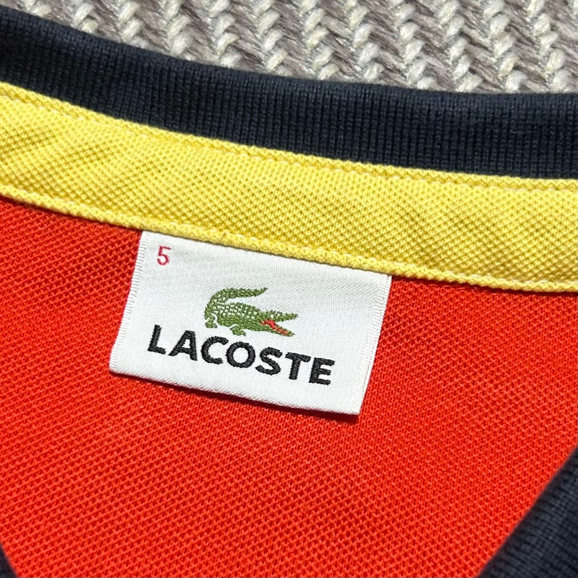 [L] Lacoste 라코스테 멀티컬러 반팔 코튼 카라티 상품이미지5