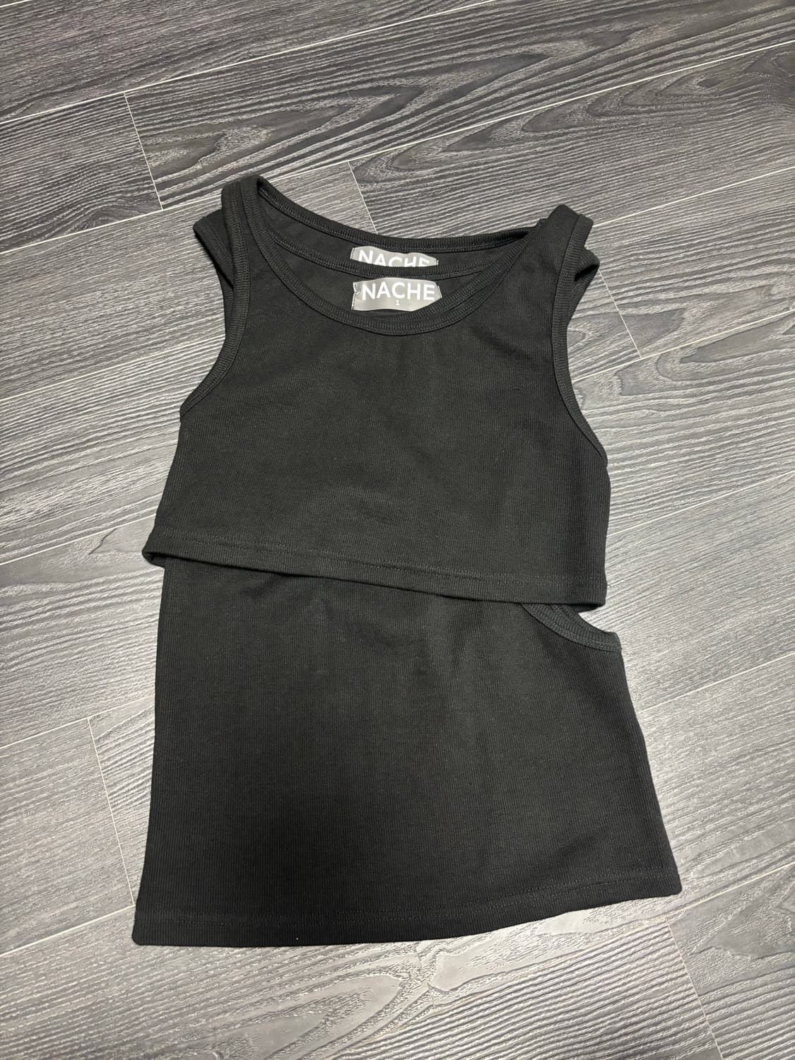 slit layered sleeveless 상품이미지3