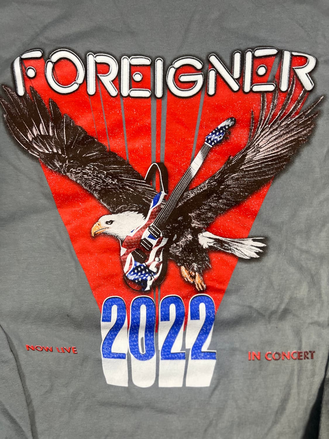 Usa FOREIGNER 2022 콘서트 롱슬리브 티셔츠 상품이미지2