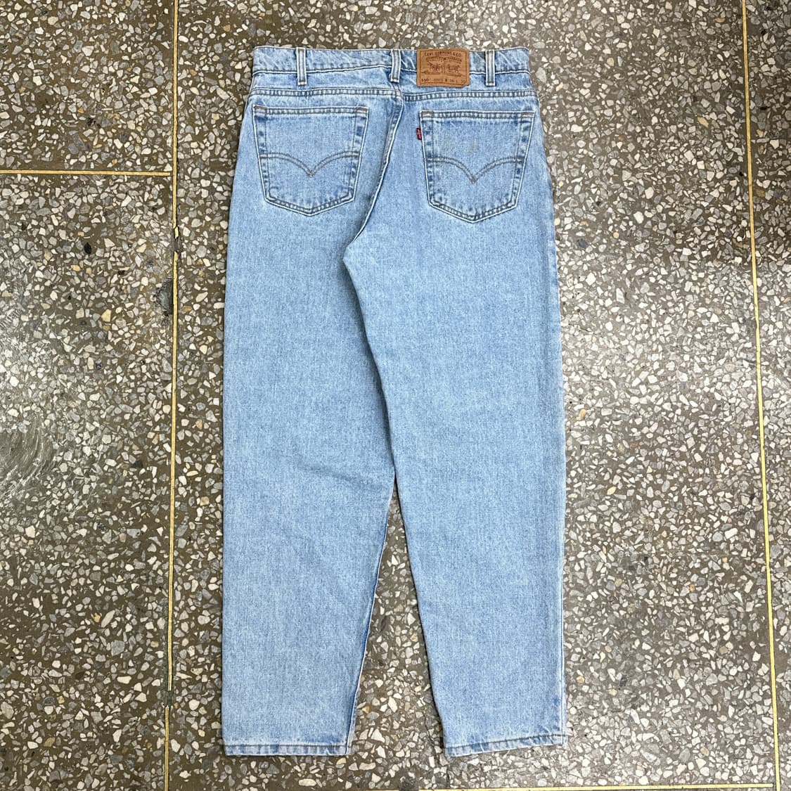 90s USA 리바이스 550 블루 진 데님 팬츠 34 상품이미지2