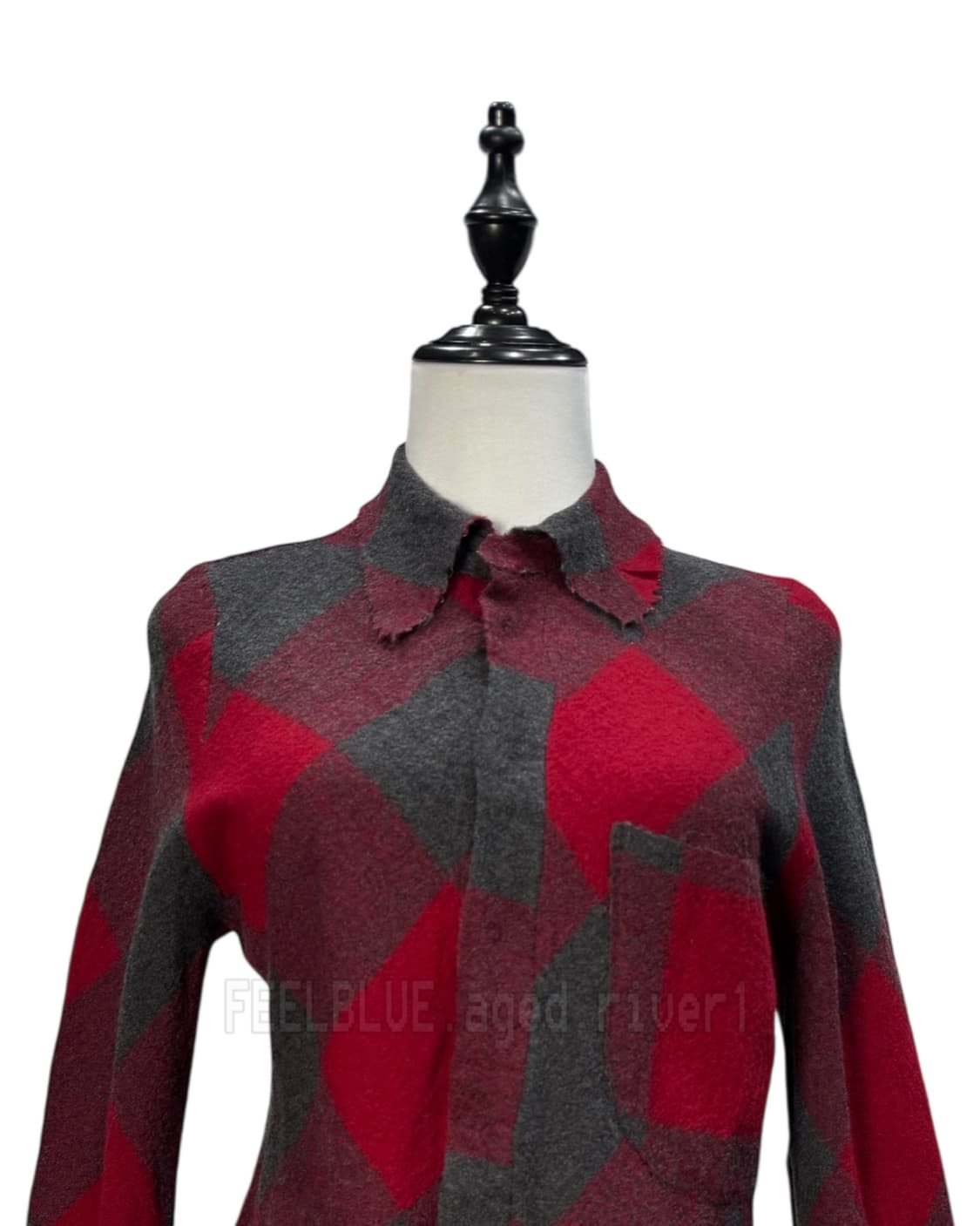 Grunge Tartan Red Shirt 상품이미지3