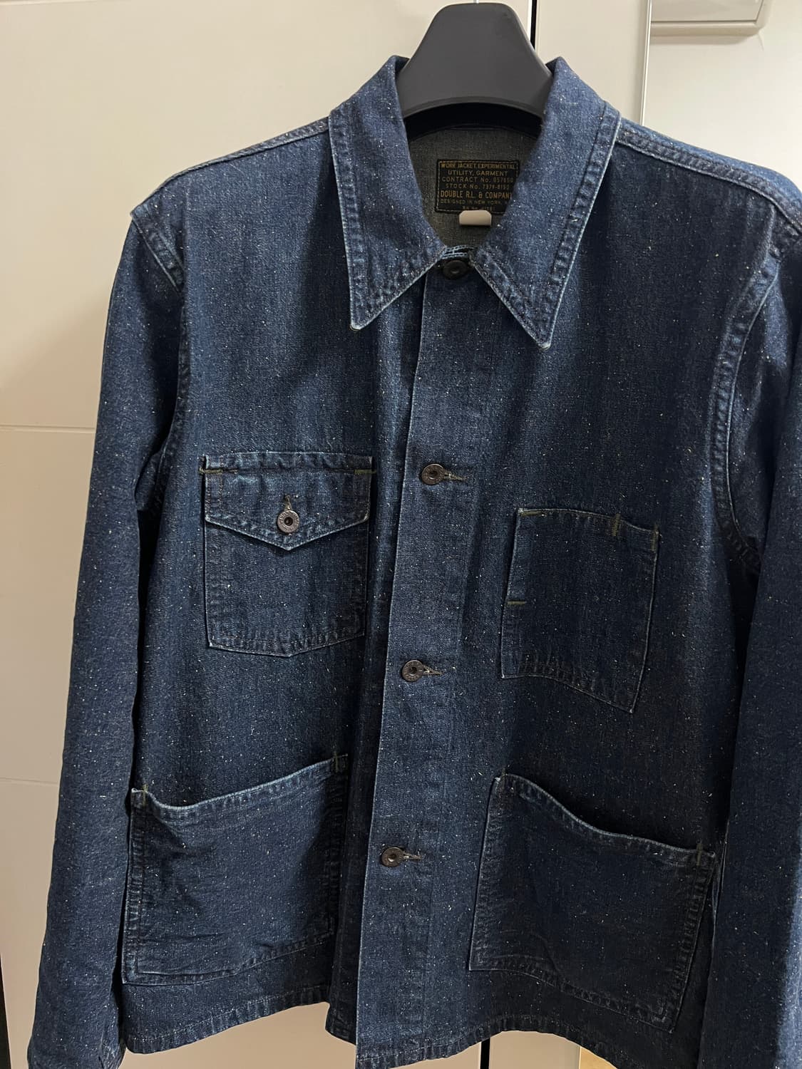 택포35) RRL 더블알엘 데님 밀리터리 워크자켓 M 상품이미지1