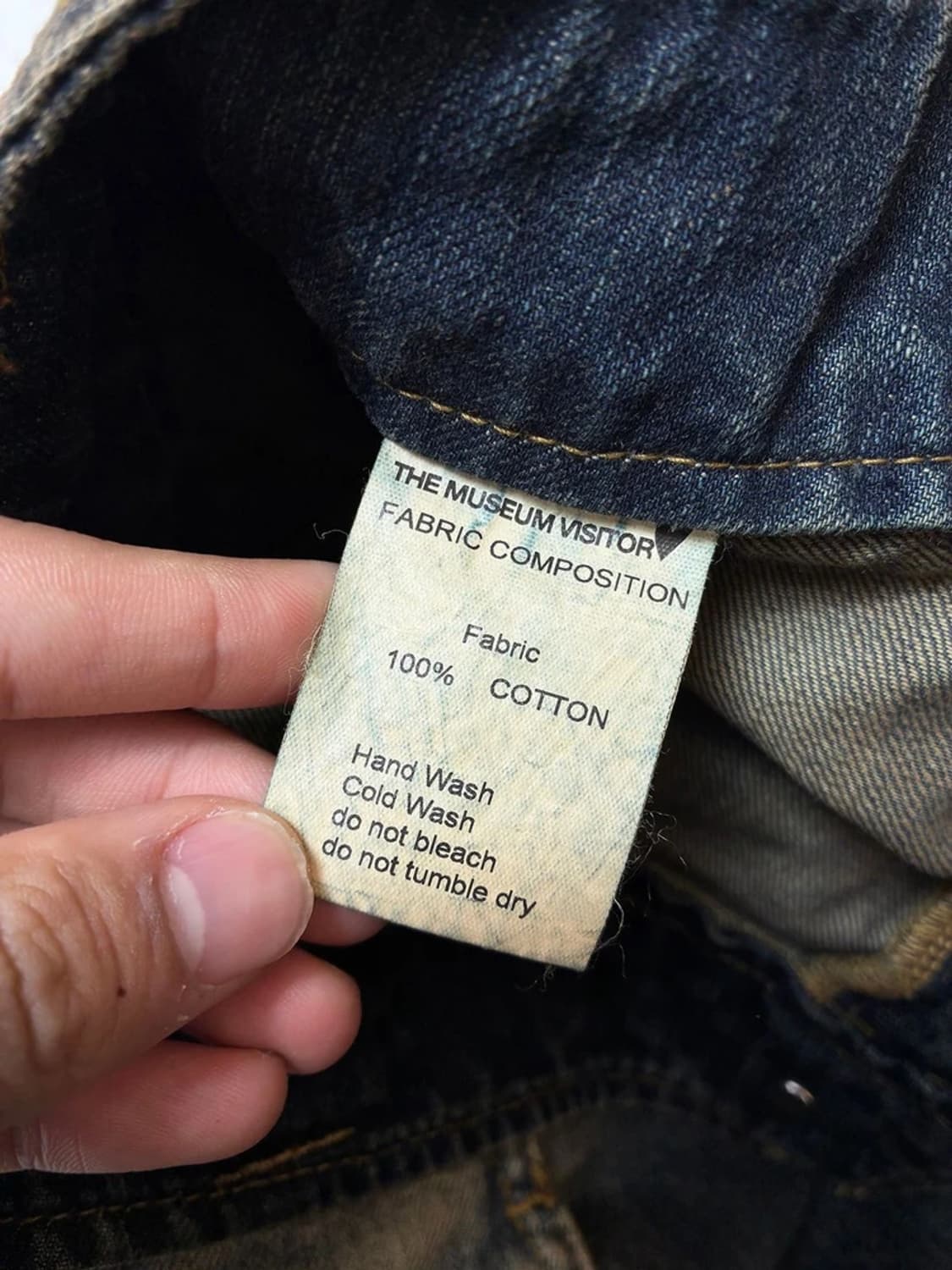 더뮤지엄비지터 하트 포켓 워시드 데님 스커트 PN9585 상품이미지9