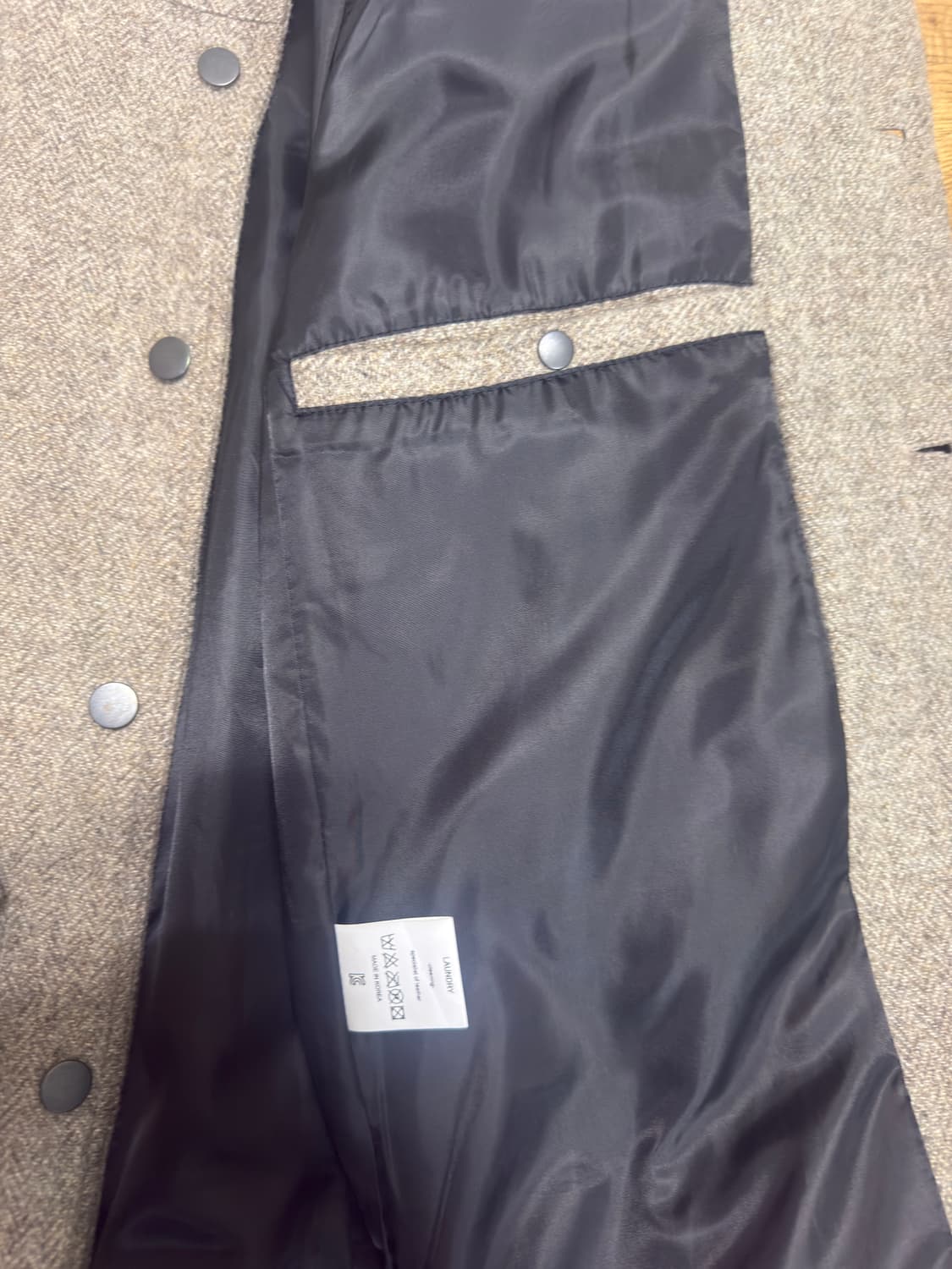 알렌느 하프 울 워크 자켓 베이지 (2) 상품이미지5