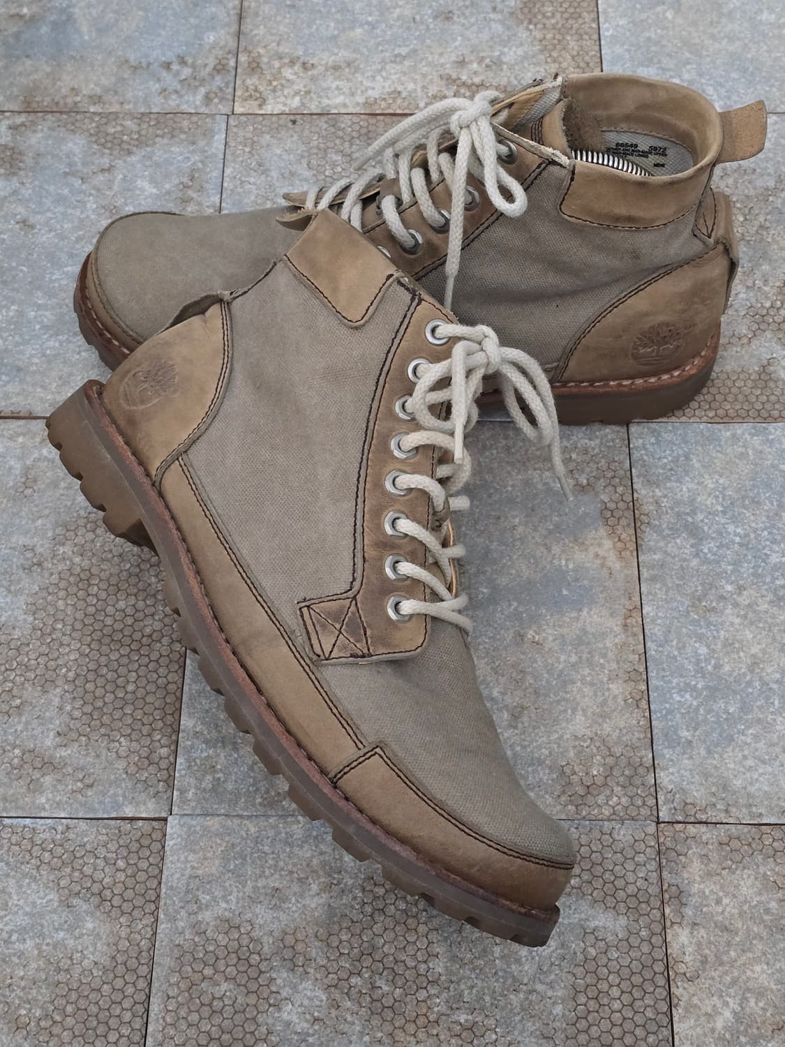 (280)팀버랜드 빈티지 레이스업 캔버스 워커 부츠 상품이미지6