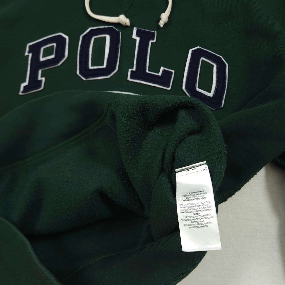 XL(105) 폴로 랄프로렌 로고 기모 후드티 상품이미지5