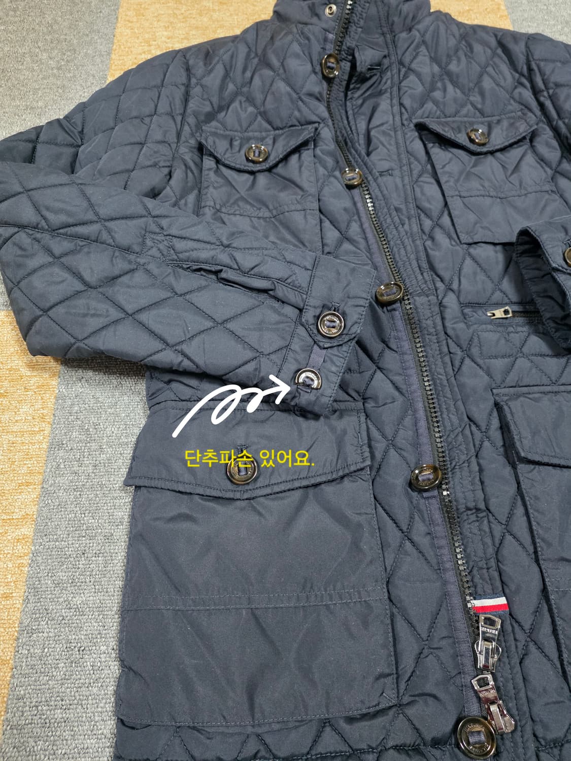 타미힐피거 남성 퀼팅 자켓 네이비 (95) 상품이미지10