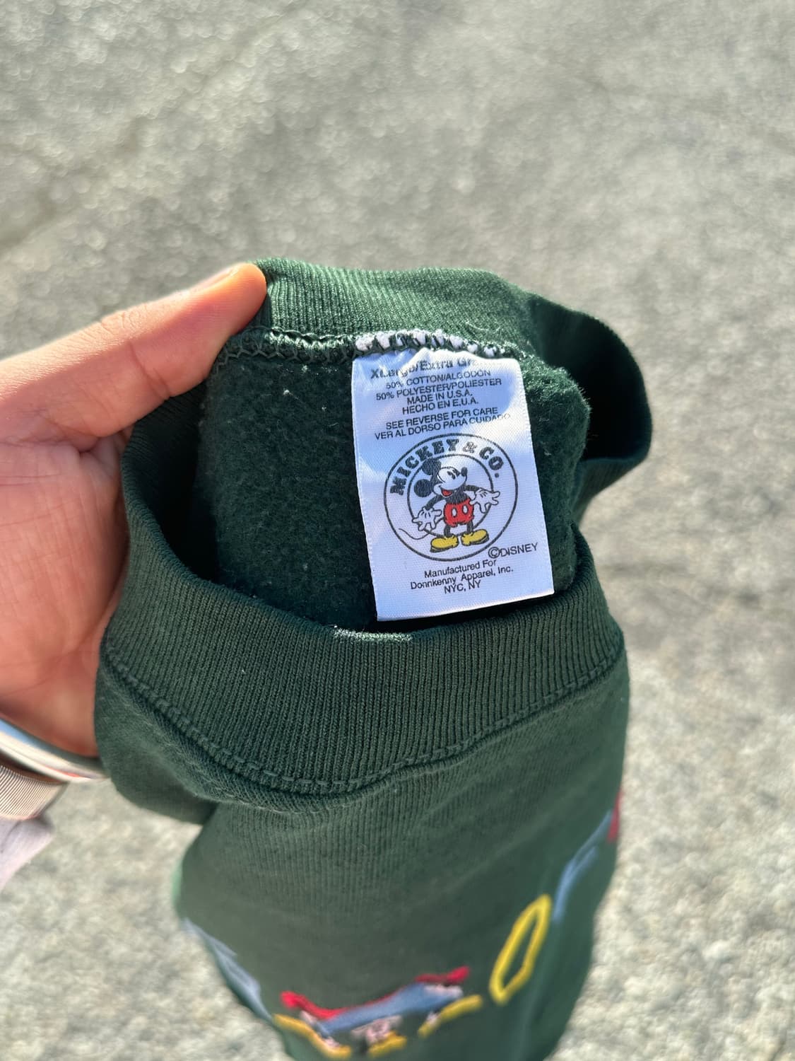 90’s Disney Goofy logo embroidery sweats 상품이미지10