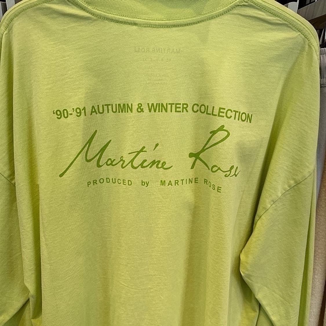 (정품/새상품) 마틴 로즈 남성 파스텔그린 퍼넬넥 롱슬리브 상품이미지4
