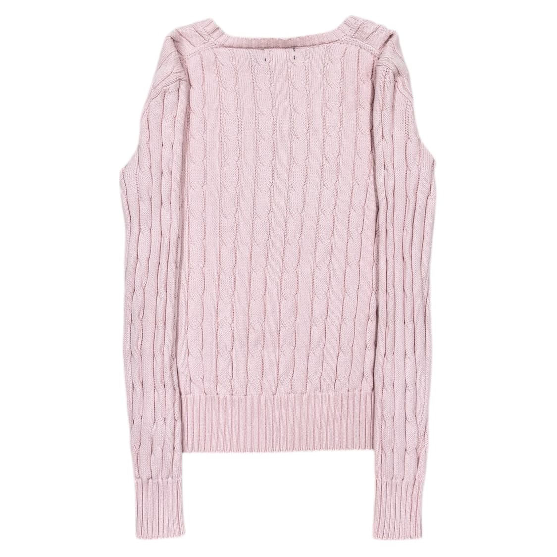 폴로 랄프로렌 딸기우유 핑크 브이넥 니트 XS 상품이미지3