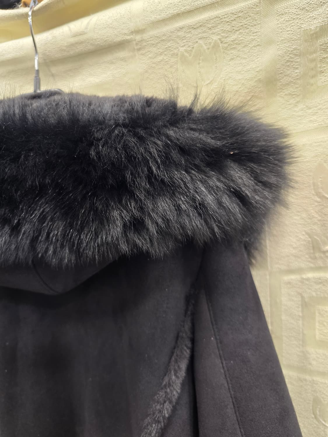 숲 Soup 블랙 퍼 무스탕 자켓 55 상품이미지5