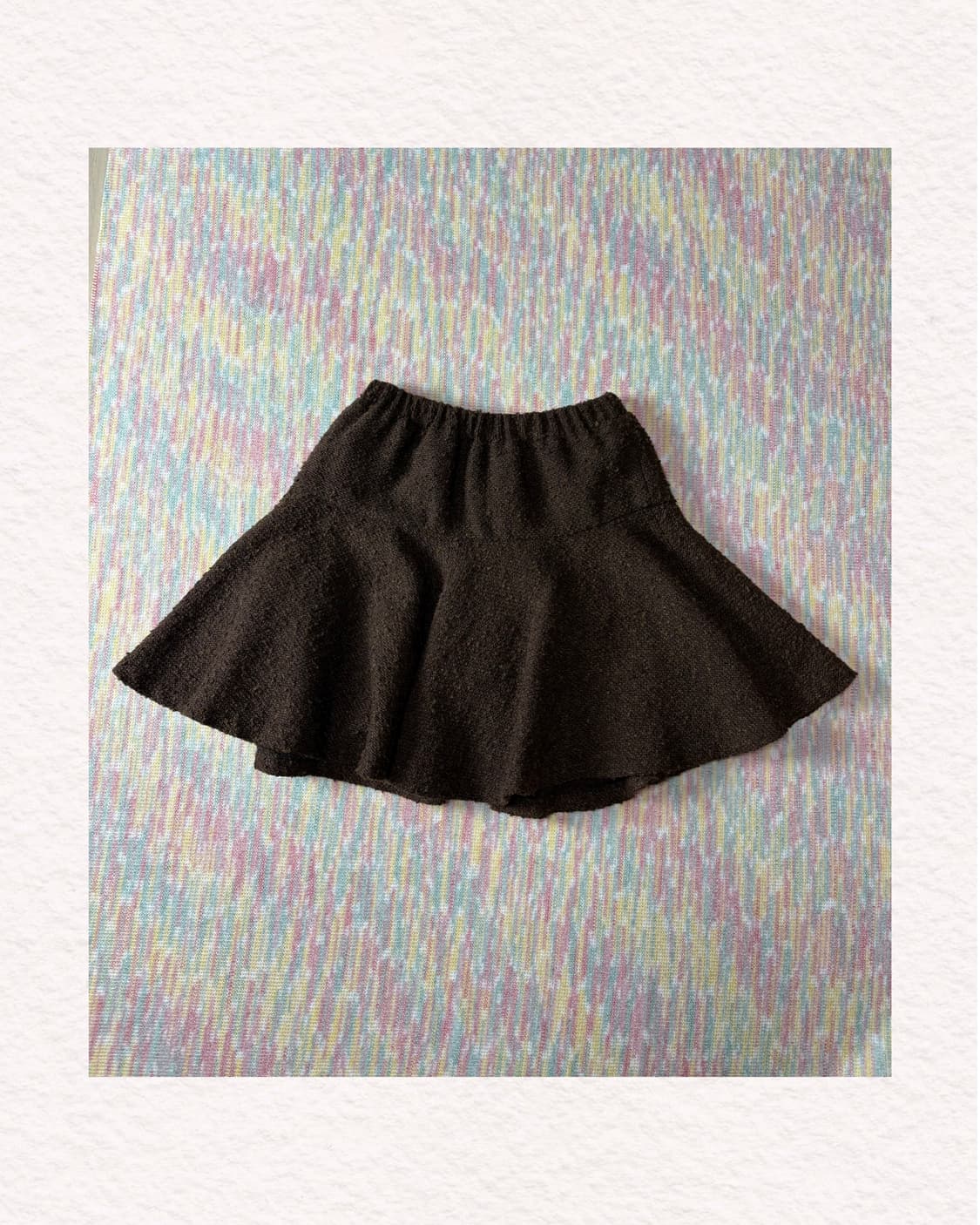 브라운 부클 미니 스커트 상품이미지1