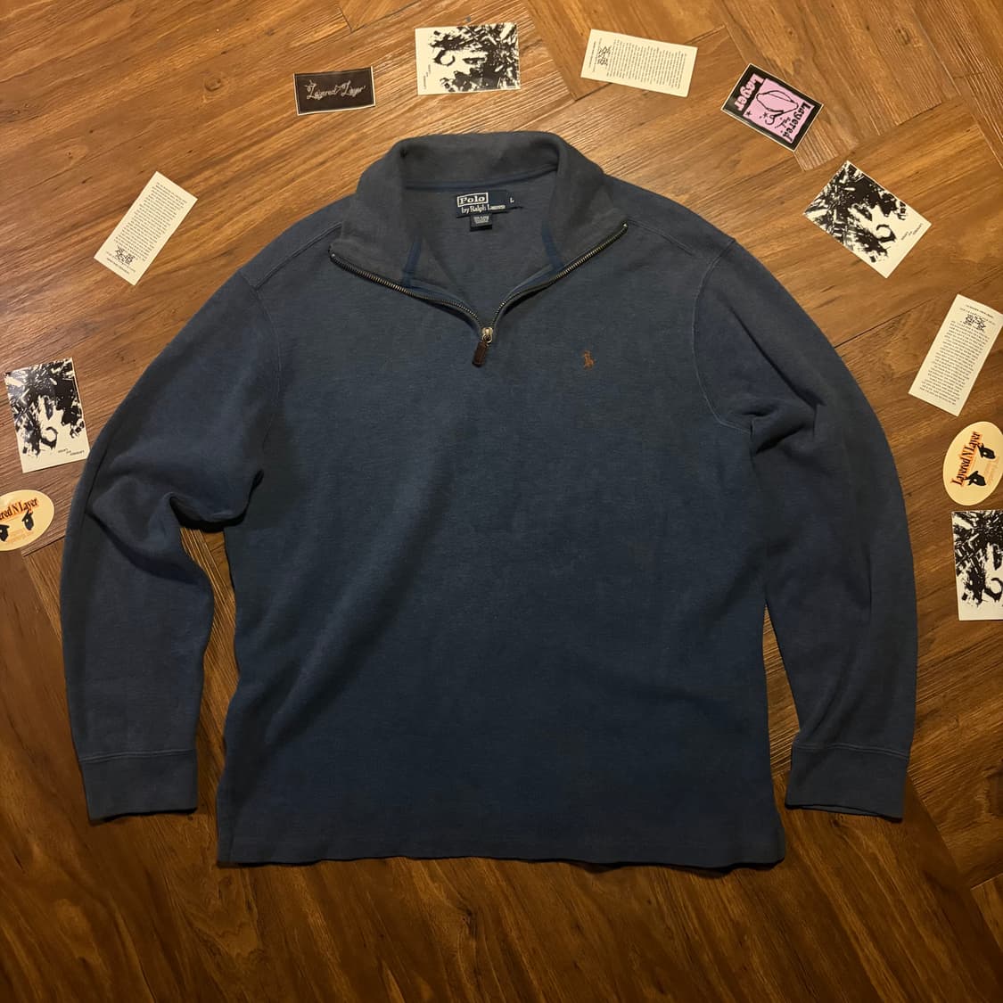 POLO RALPH LAUREN 하프 집업 니트 풀오버 상품이미지3