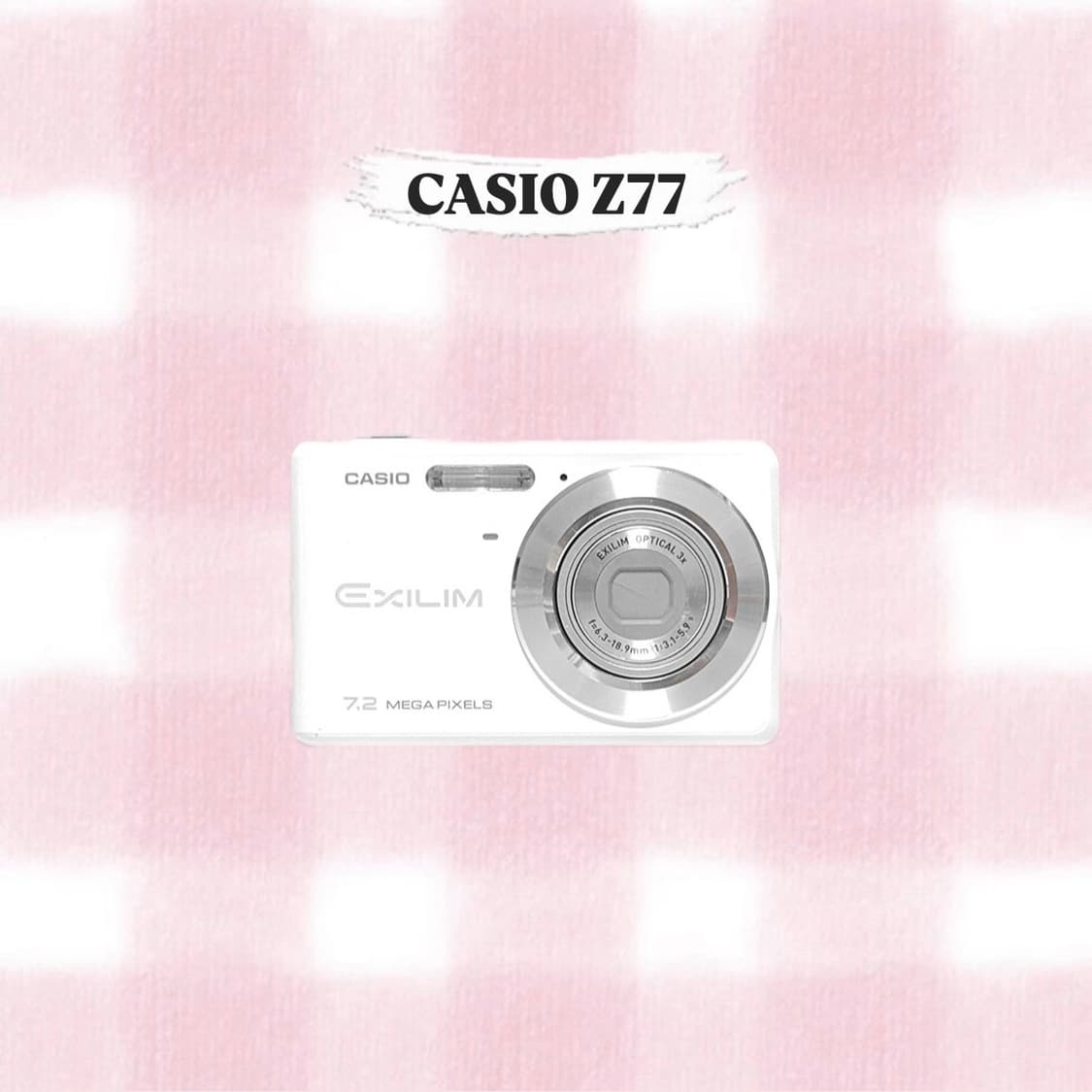 카시오 엑슬림 Z77 화이트 빈티지디카 상품이미지1