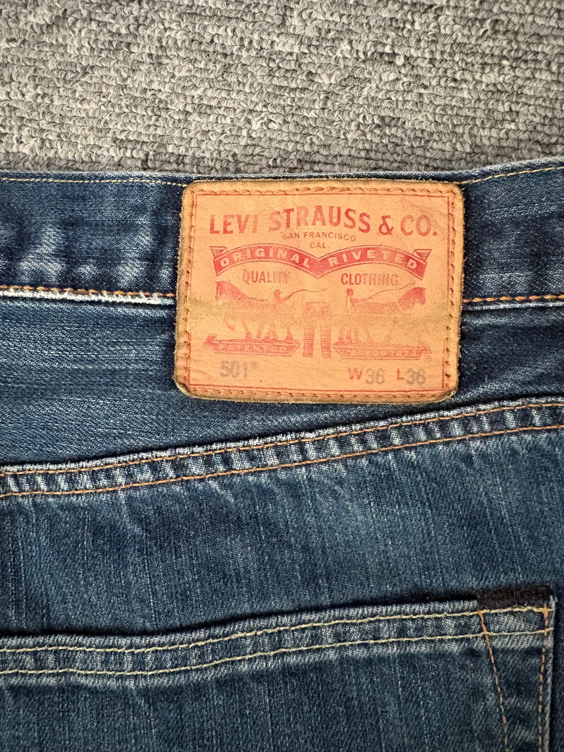 [W36 L36] 리바이스501 데님팬츠/ 20 상품이미지5