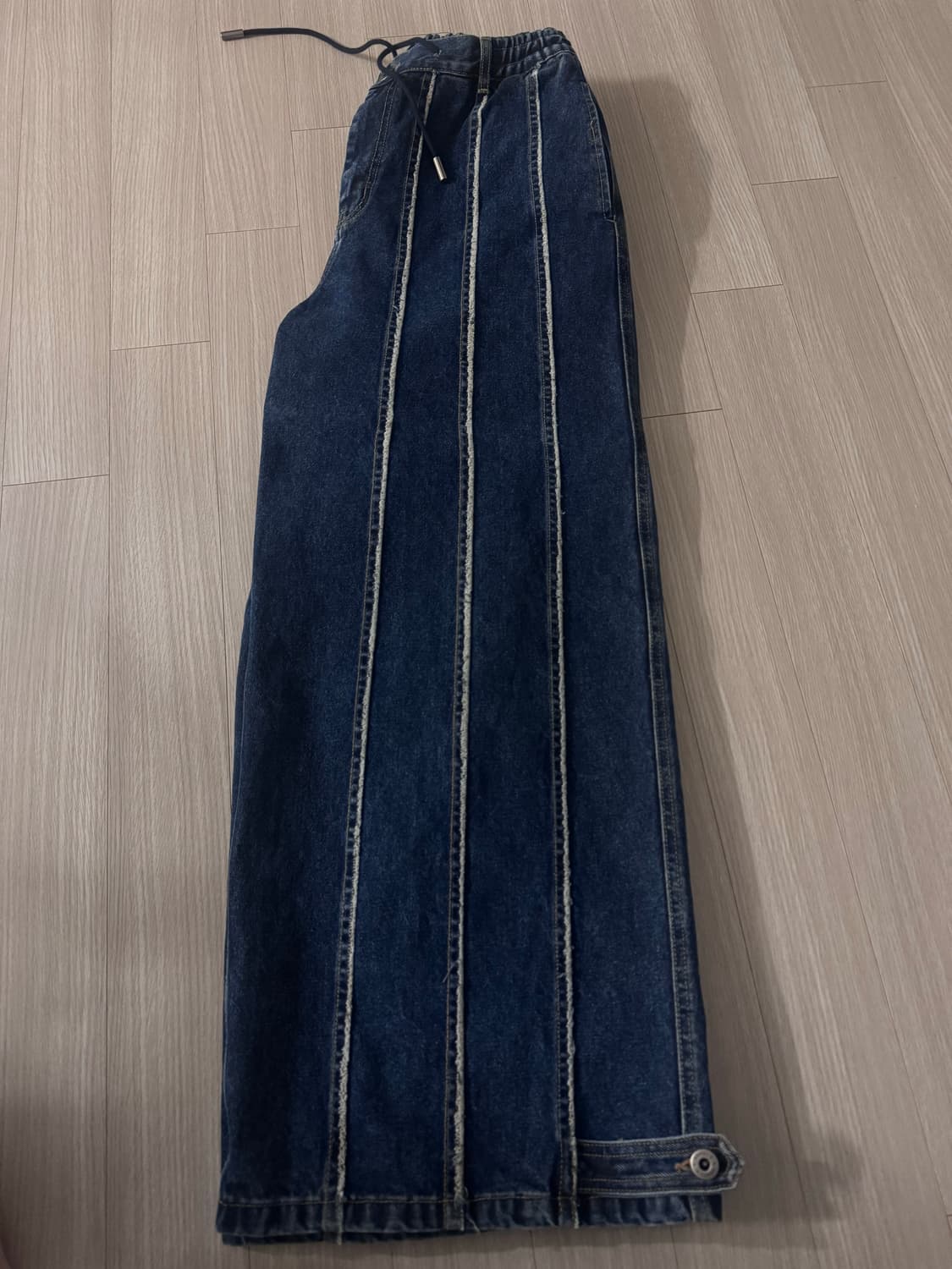 송지오 버티컬 데님 와이드 팬츠 초판 82사이즈(32사이즈) 상품이미지4