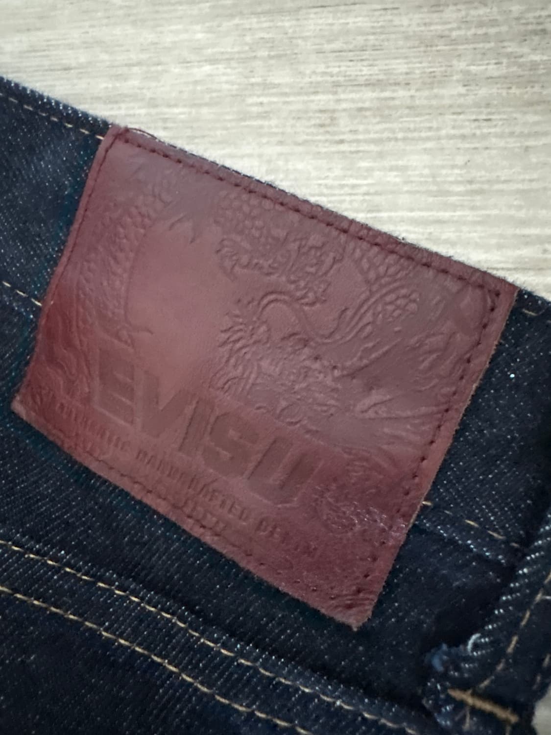 에비수 셀비지 프린팅 진 상품이미지4