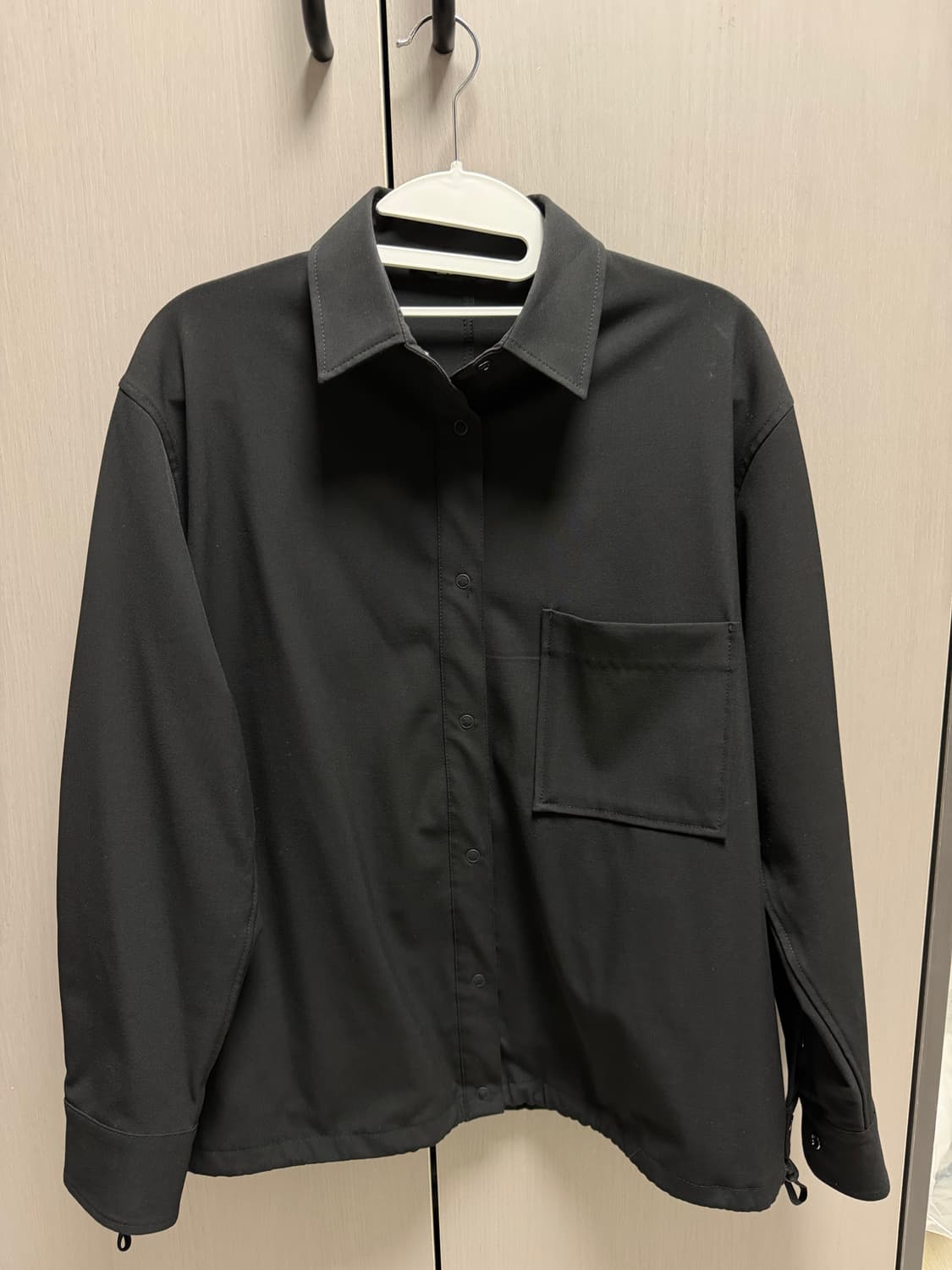 S) 유니클로 X Theory 블랙 셔츠 재킷 상품이미지3