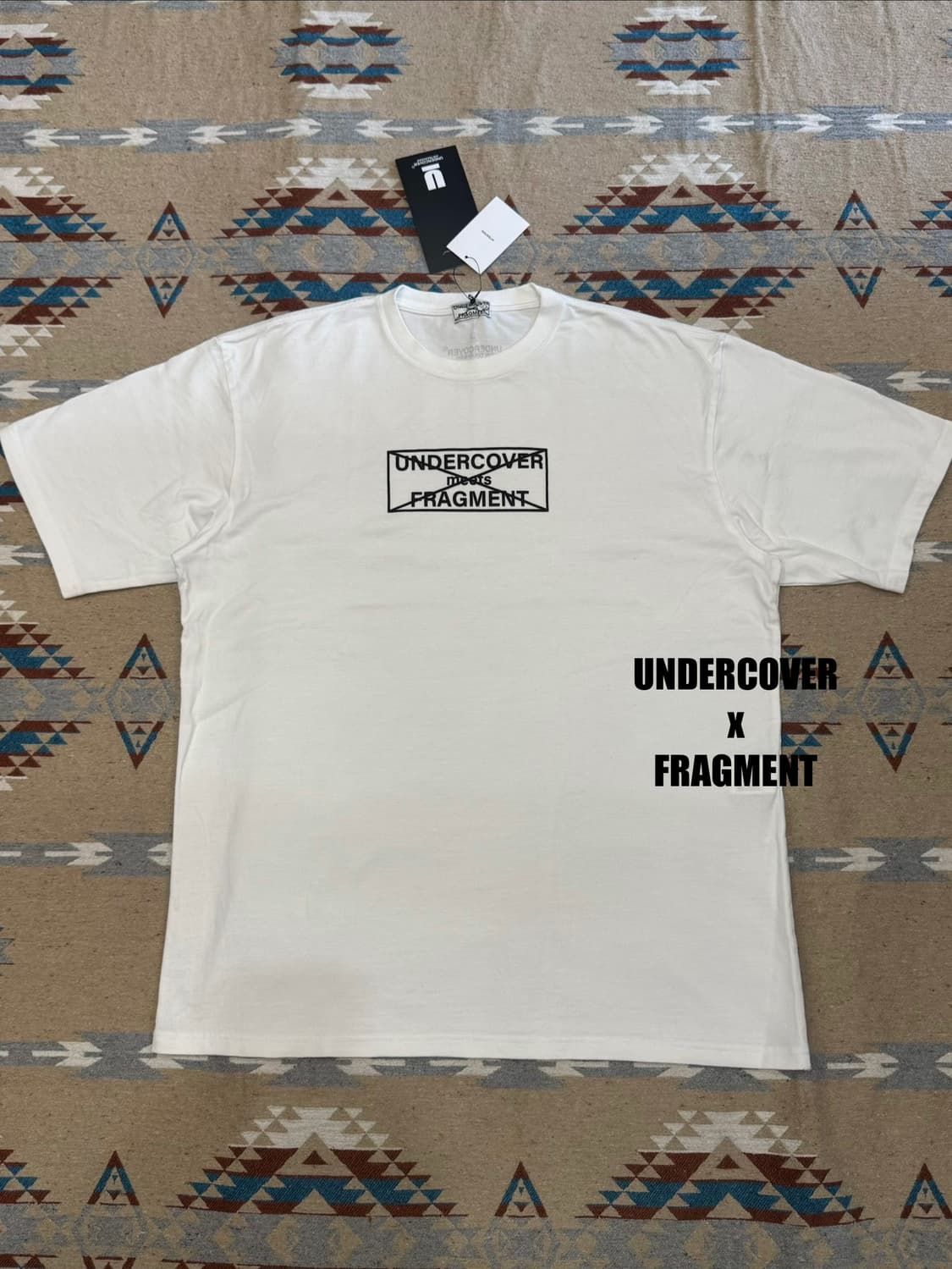[3][L] 언더커버 x 프라그먼트 티셔츠 화이트  상품이미지1