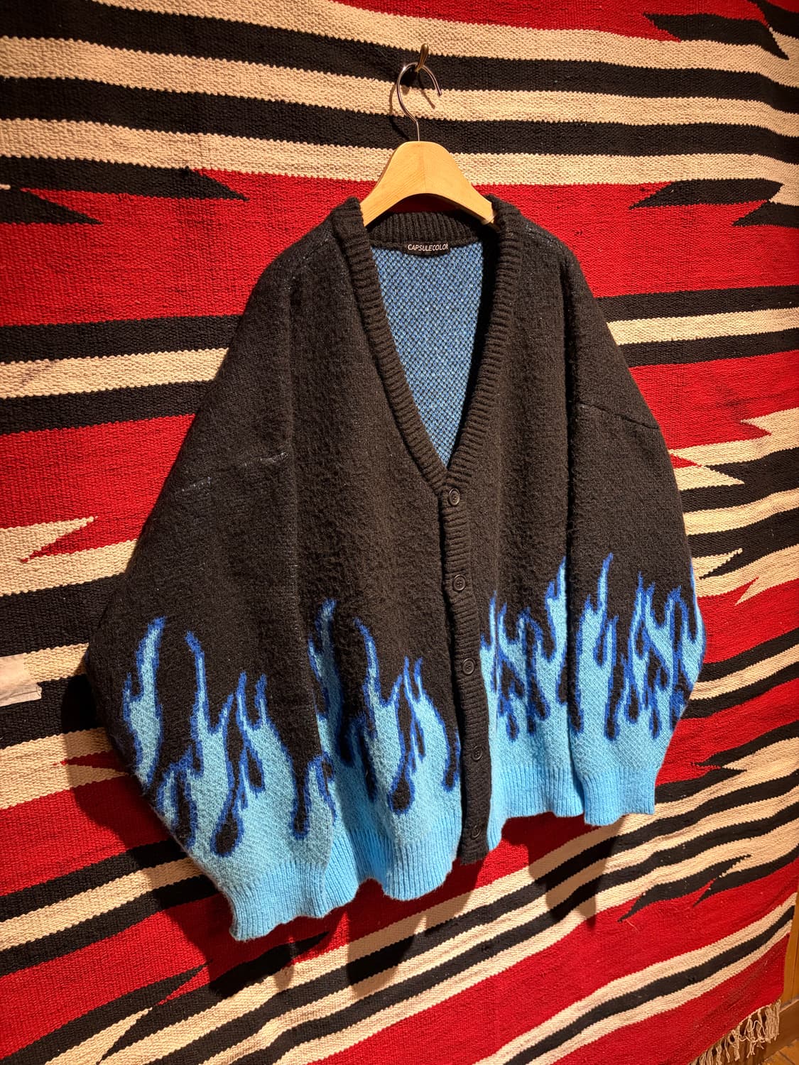 Big size flame gardigan / 바이커 플레임 가디건 상품이미지3