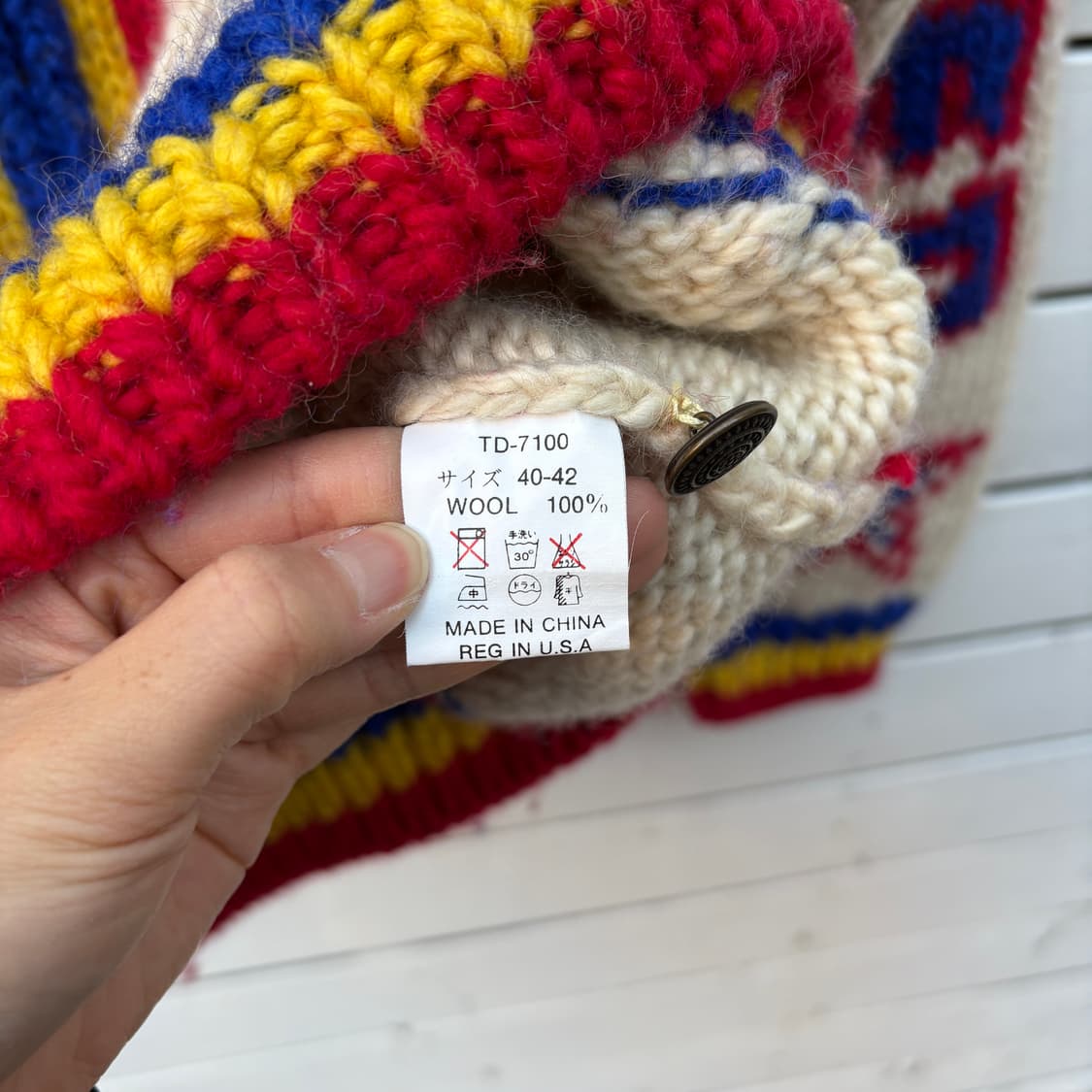 Ted Company 90s 테드컴퍼니 코위찬 니트 집업 상품이미지6