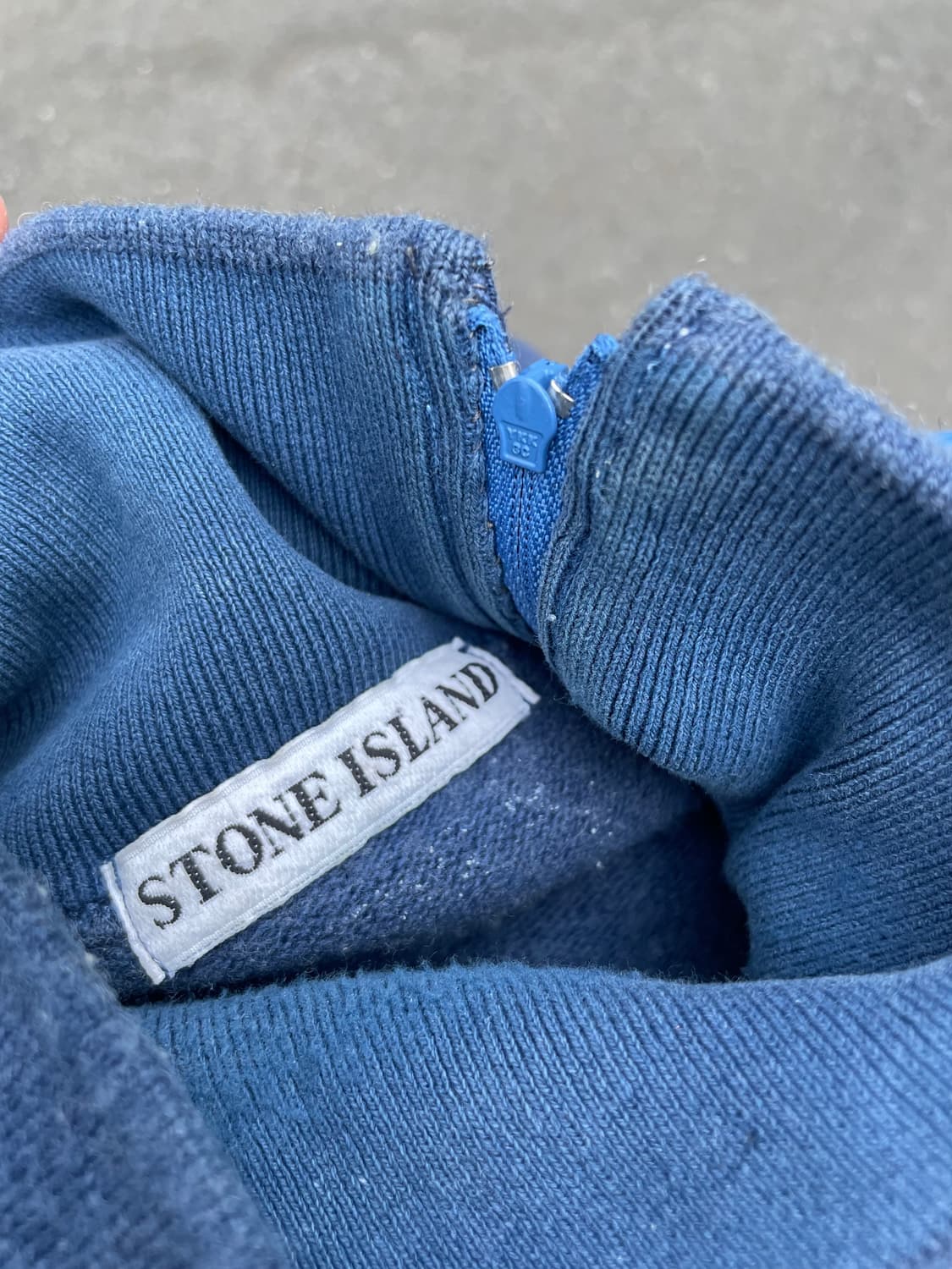 80s 89S/S 스톤아일랜드 지퍼 모크넥 울 스웻셔츠 상품이미지8