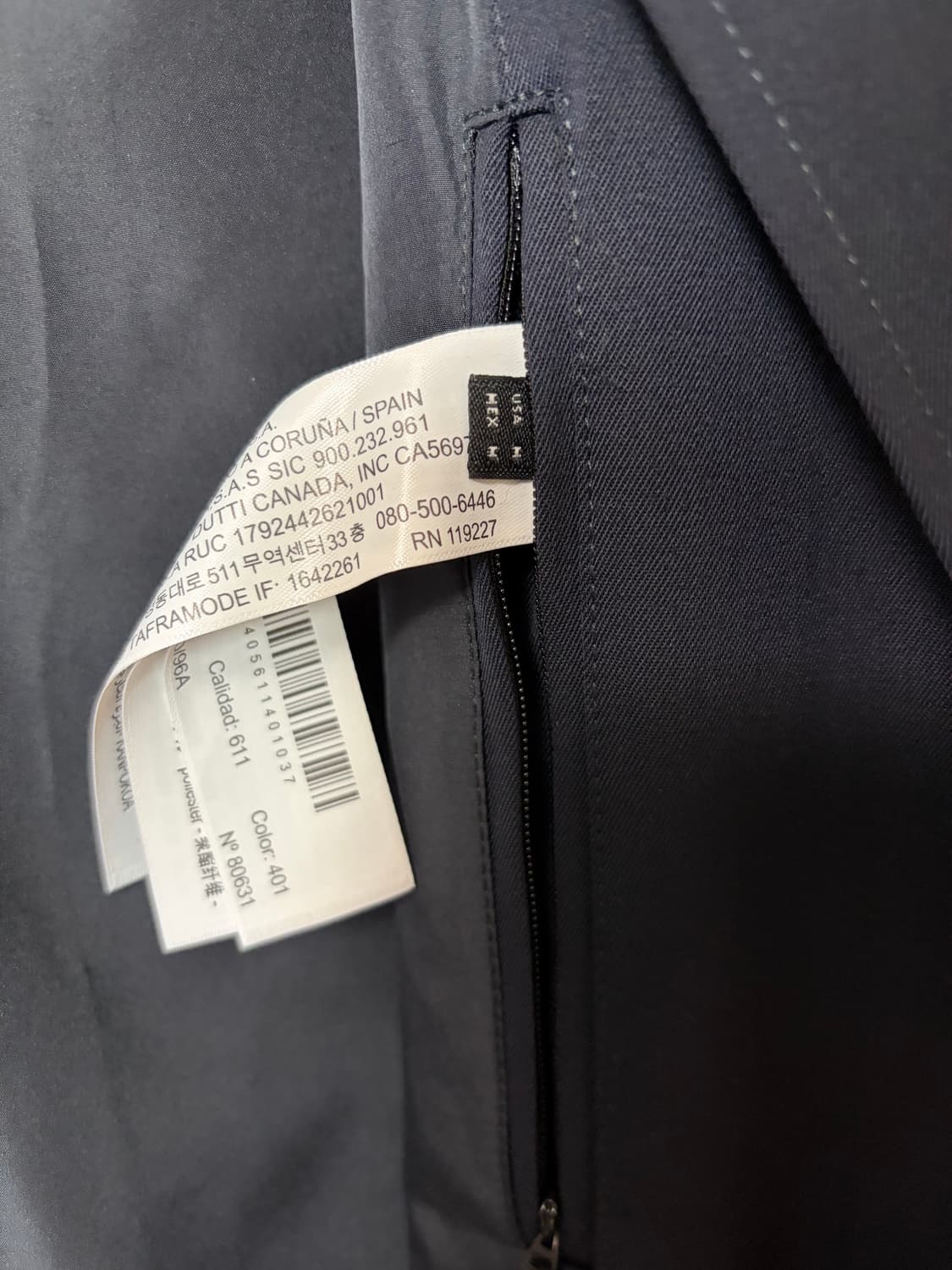 [택포/새제품] 마시모두띠 남성 맥코트 네이비 (M사이즈/정품) 상품이미지8